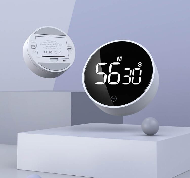 Xiaomi MIIIW Timer Rotation Timing Adjustable Sound Brightness Magnetic On the Back LED Digital Display Stylish and Simple