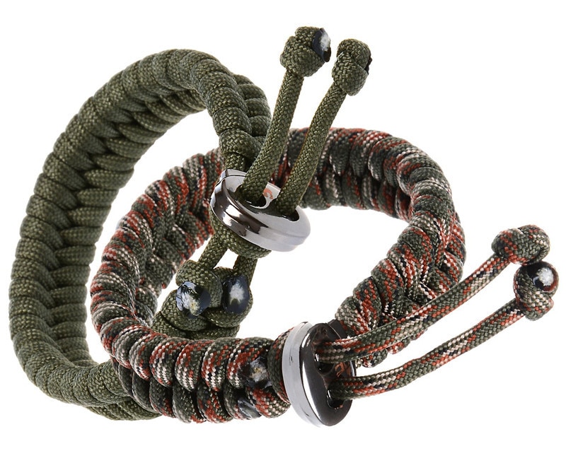 Bundel van 2 Premium Vissenstaart £ 350 Paracord Survival Armbanden Met Metalen Sluiting (aangepast formaat en kleur)