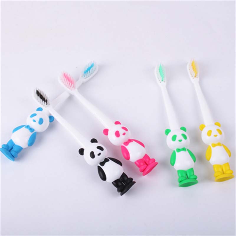 2Pcs/Lot Kids Baby Toothbrush Teether Training Children's Tooth Brush Soft Bristle Mouth Clean Teeth Cleaning Panda Toothbrush