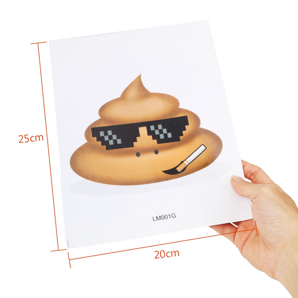HILIFE Wall Sticker Vinyl Decals Toilet Stickers Cute Poo Home Decoration Poster