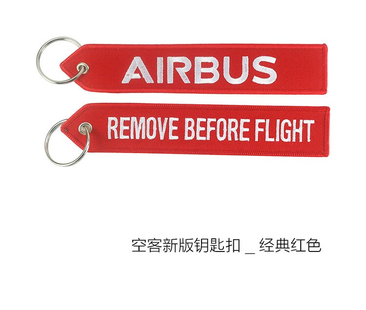 Airbus Logo A330 neo A350 A380 BELUGAXL Embroider Travel Long Luggage Bag Tag for Flight Crew Pilot Aviation Lover: red airbus style 1