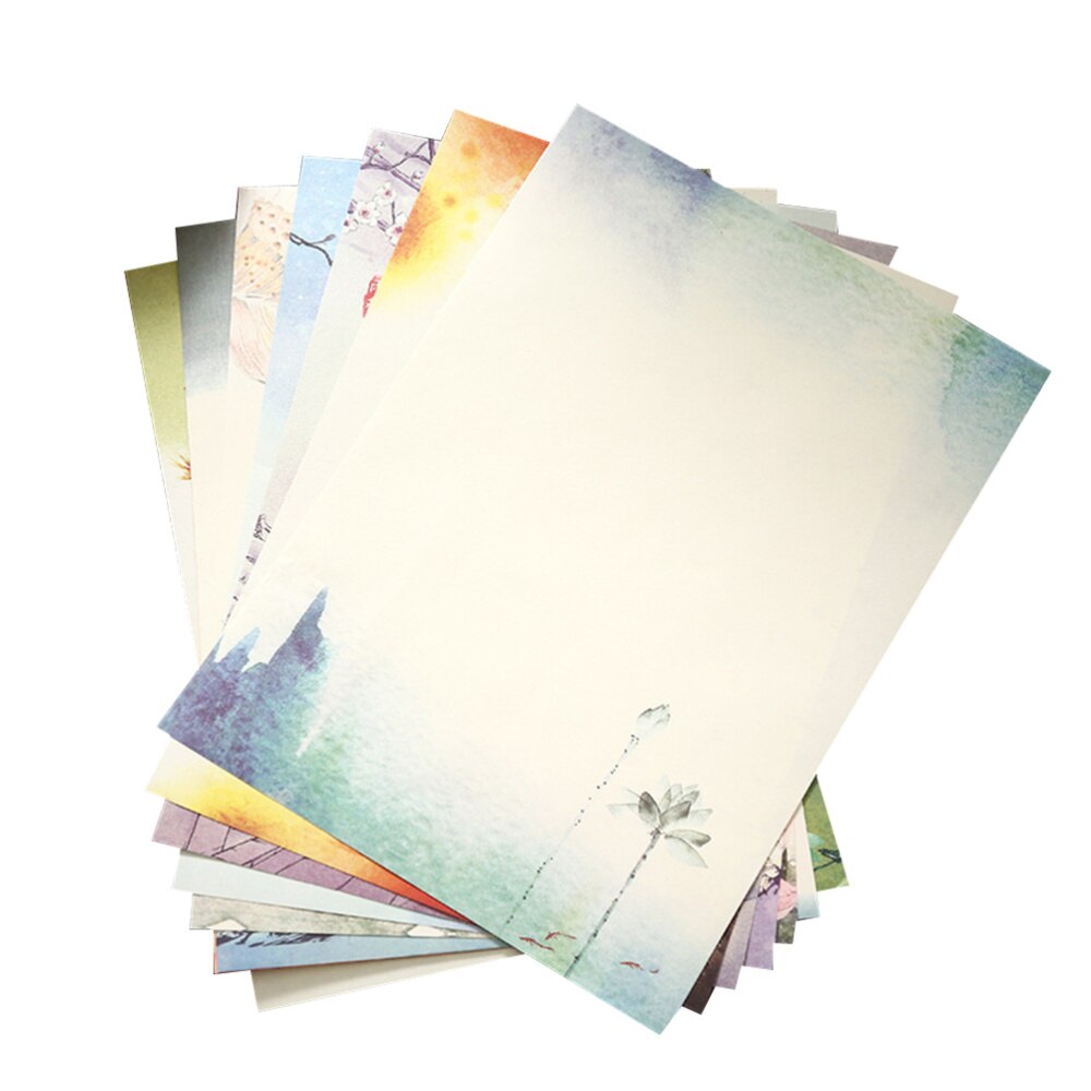 64pcs Chinese Style Retro Writing Paper Vintage Letter Paper Stationery Sets (Mixed Pattern): Default Title