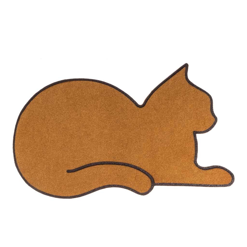 Balvi Felpudo Cat Alfombra para Interior y para Exterior. Poliéster/plástico: Marrón