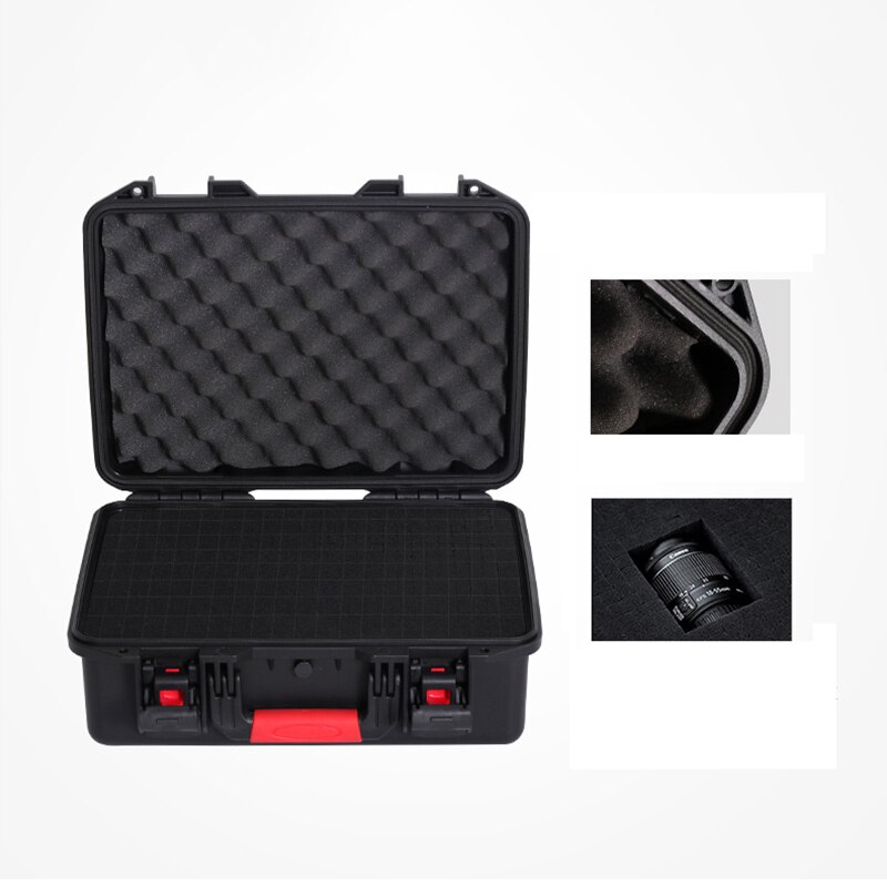 420*334*220mm Protective Safety Box Outdoor Shockproof Waterproof Boxes Plastic Tool Box Dry Box Suitcase Toolbox no Air Valve