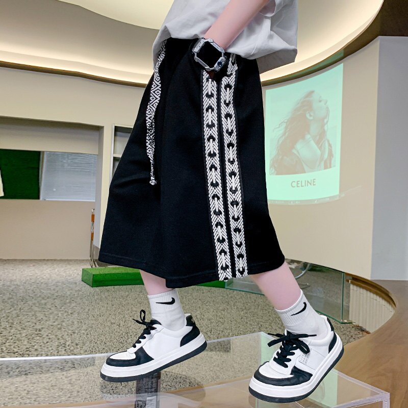 Teenage Boys Shorts Retro Print Kids Loose Shorts 5 6 7 8 9 10 11 12 13 14 Years Old Boy Summer Short Pants Clothes