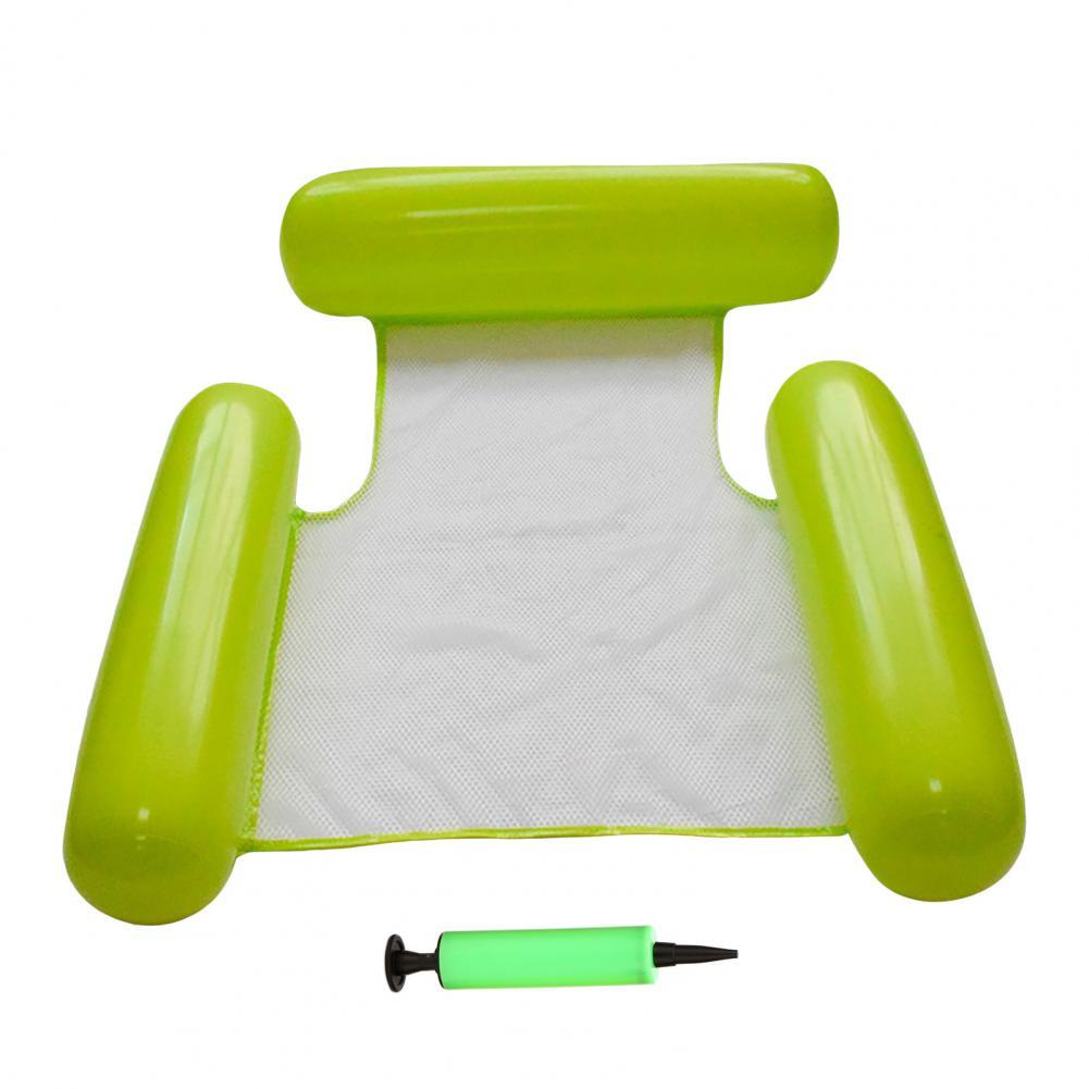 Lekvrije Draagbare Ergonomisch Gestreepte Print Drijvende Fauteuil Voor Reizen:  Green