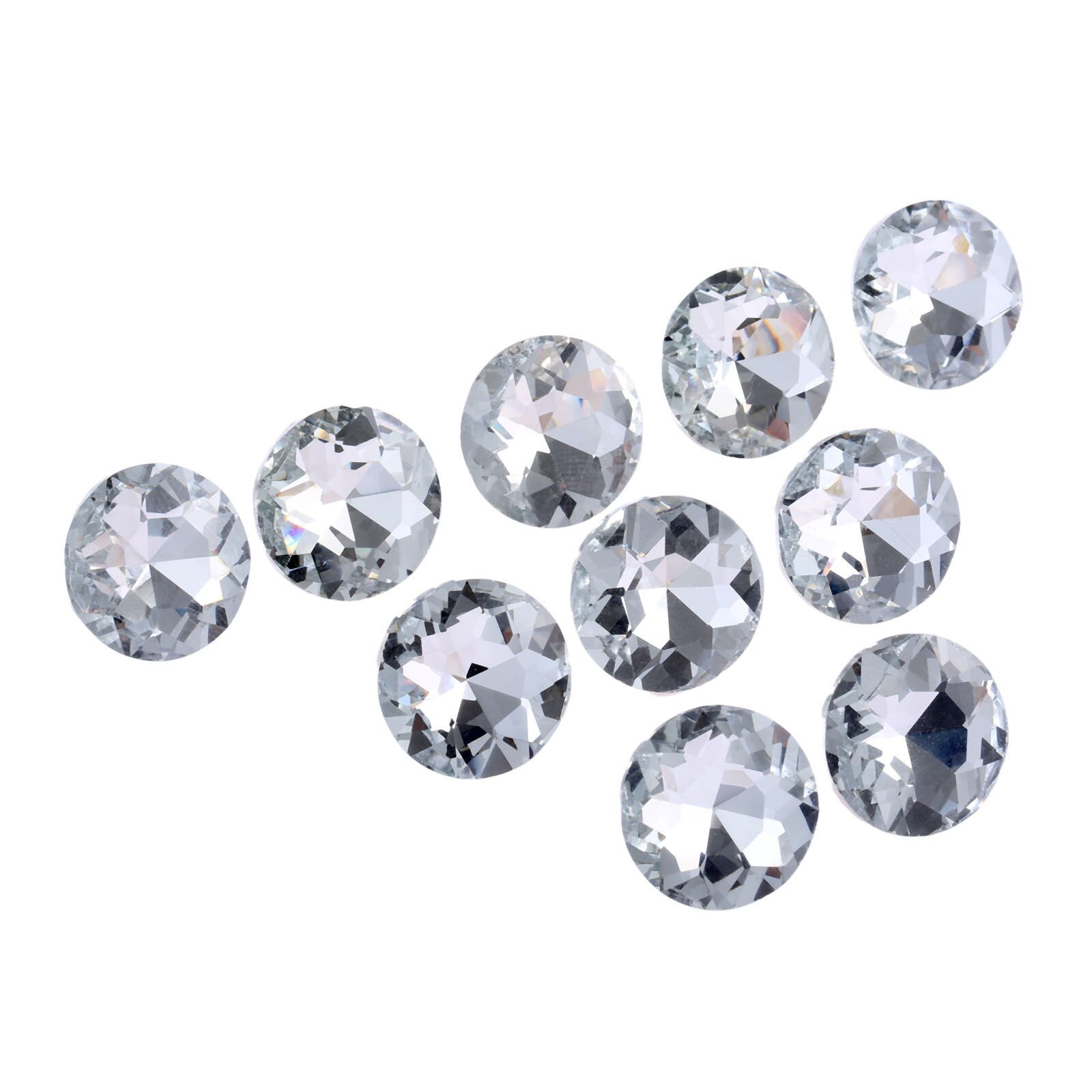 10 sztuk 14/16/18/22mm diamentowe kryształowe szklane guziki tapicerskie dekoracyjne gwoździe pinezki szpilki dla Craft Sofa części mebli ściennych