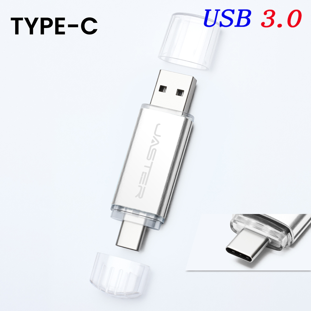 USB-C-Stock 128 GB Typ-C USB 3.0-Blitz-Laufwerk 64 GB Bunter USB3.0-Speicherstick Hochgeschwindigkeits-Stock 32 GB Blau verrotten Grün Schwarz: Silber / 4GB