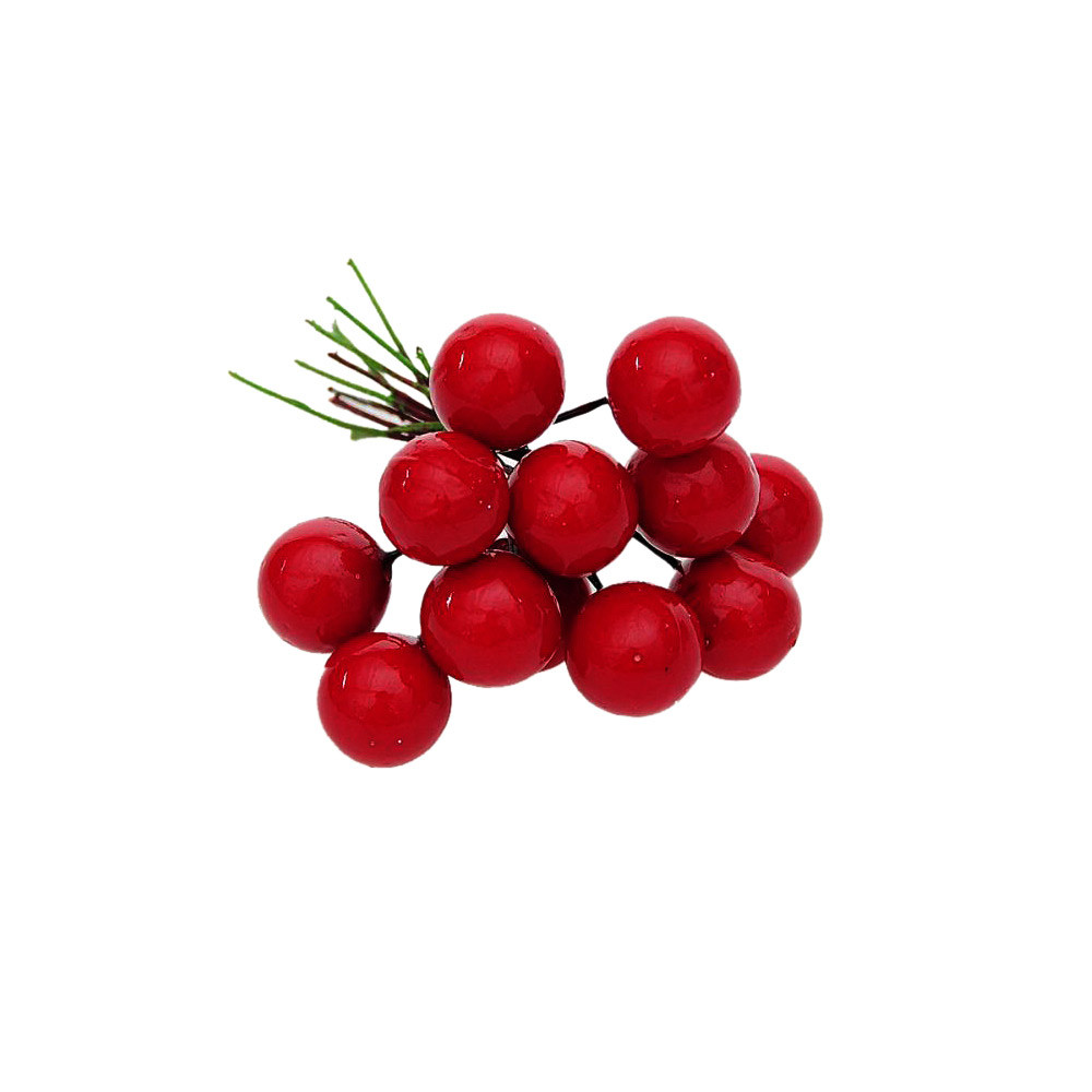 12 stks Kerstboom Decoratie Simulatie Cherry Kerst Decoratieve Hanger Nov6