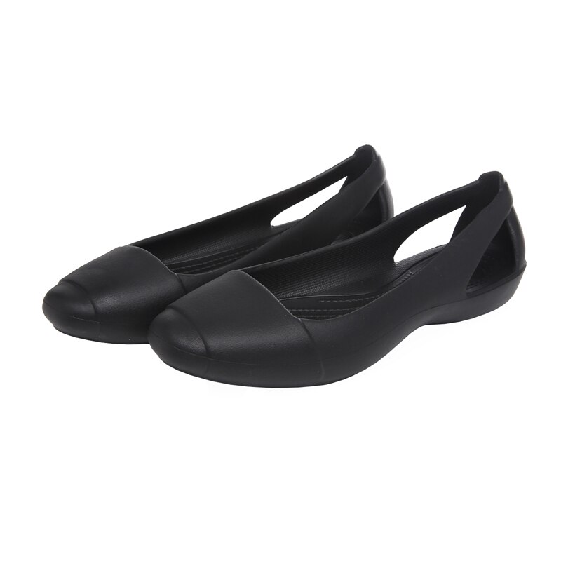 Sommar kvinnor plast sandaler lägenheter skor för kvinnor tjejer dam mule träskor tofflor slip on svarta trädgård träskor odödlig anna  w8