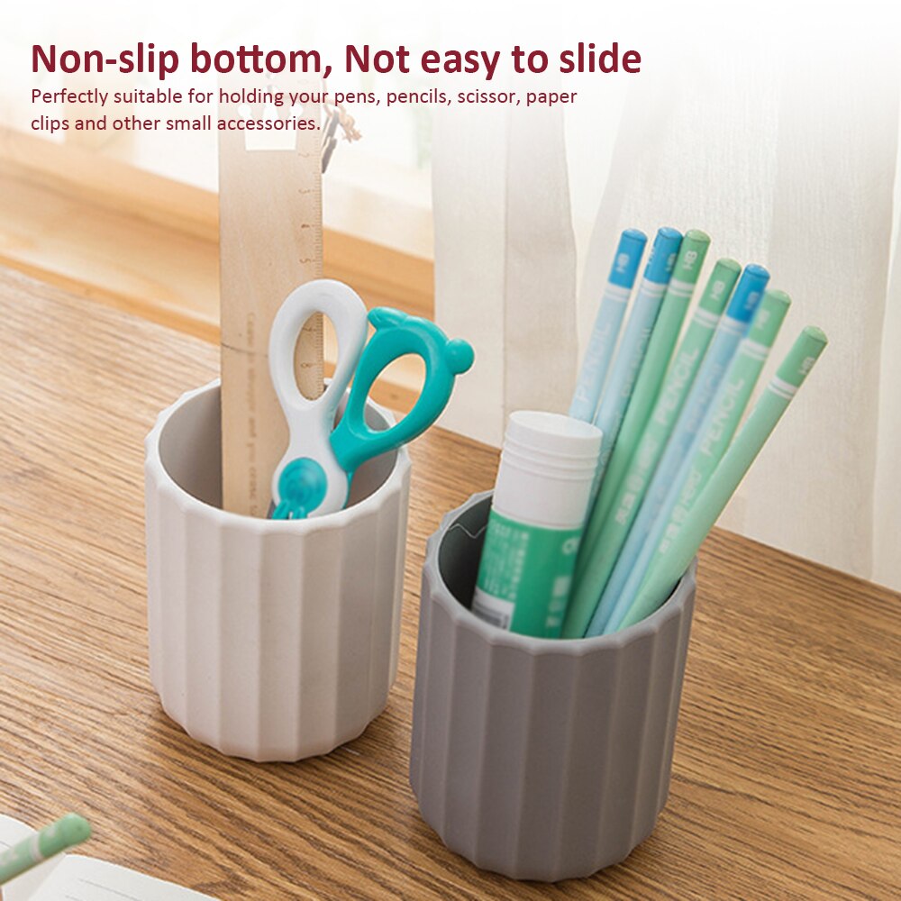 Desk Storage Organizer Silicone Multi-functional Pen Holder Storage Box Desktop Organizer for Office School Stationery Supplies