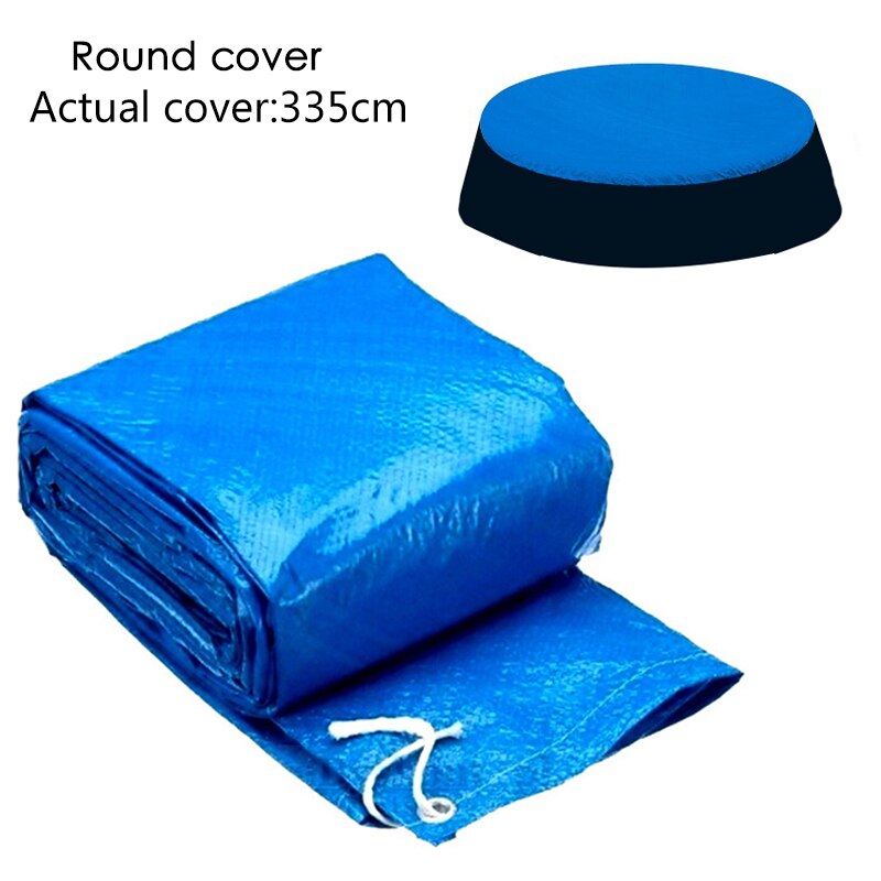 Ship in 24 hours 6/8/10ft Round Swimming Paddling Pool Cover Inflatable Rope Rectangle/Round Swim Pool Cover: Round Cover 10FT
