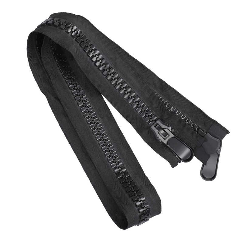 Tienda de campaña con cremallera grande de plástico para acampada, tienda de campaña para senderismo, con tirador de extremo abierto, con cremalleras para accesorios de costura DIY: 106cm