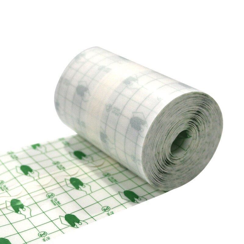 5Cm X 10M Pu Transparante Film Roll Waterdichte Lijm Wondverband Ehbo Fixatie Tapebandage