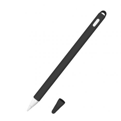 For Apple Pencil 2 Case Anti-Slip Silicone stylus pen touch pen Protective Case Cover Skin for iPad Pencil 2 Gen ручка стилус: Black