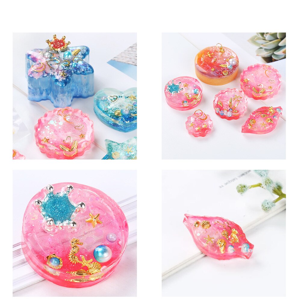 Nail Art biżuteria metalowa wypełnienie żywica epoksydowa tworzenie form epoksydowych wypełnienie dla DIY biżuteria etui na telefon Patch ozdoba do paznokci