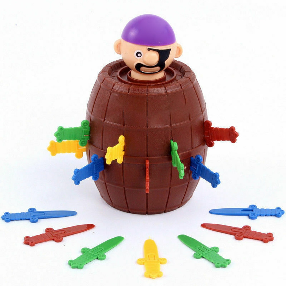 Kinder Lustige Spielzeug Pirate Barrel Neuheit Spiel Spielzeug für Kinder Glück Stab Pop Up Spielzeug Party Spiel Pirate Eimer Kunststoff spielzeug Für Kind: Default Title