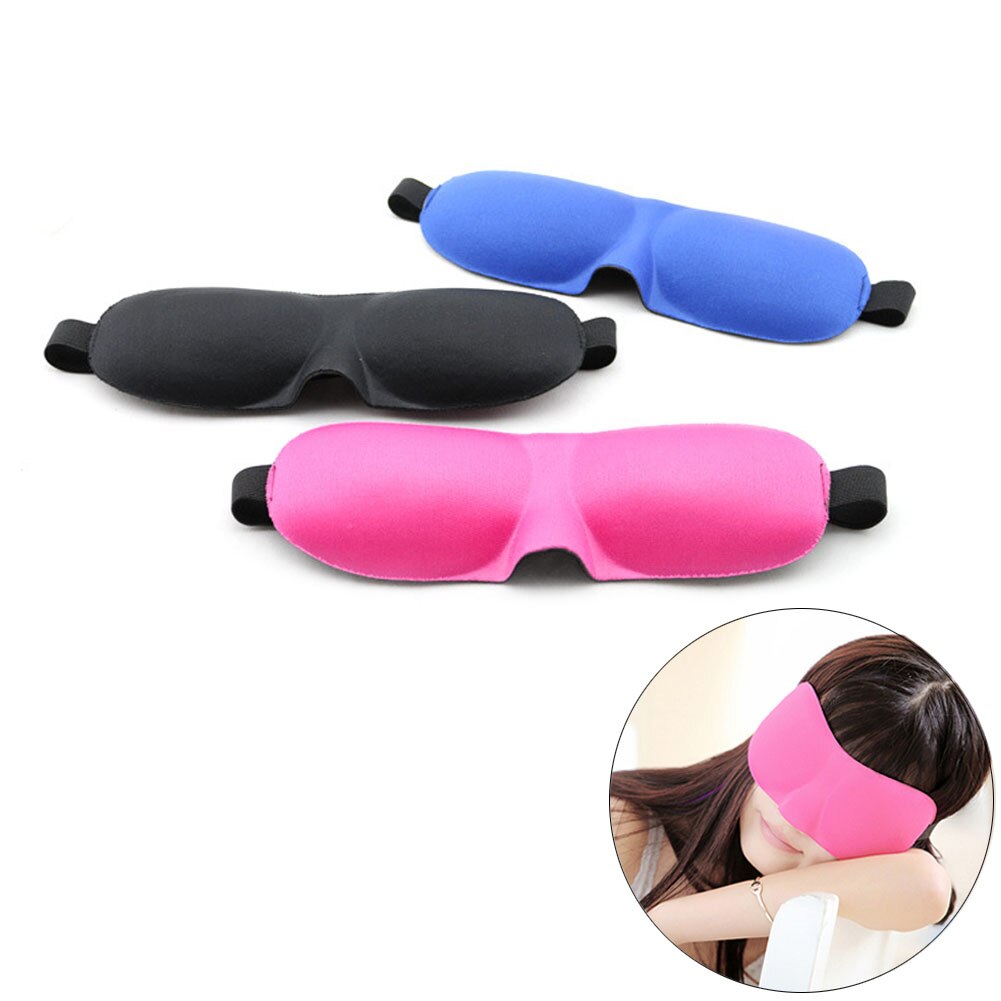3D Sleeping eye mask Travel Rest Aid Eye Mask Cover Patch Paded Soft Sleeping Mask Blindfold Eye Relax Massager Beauty Tools