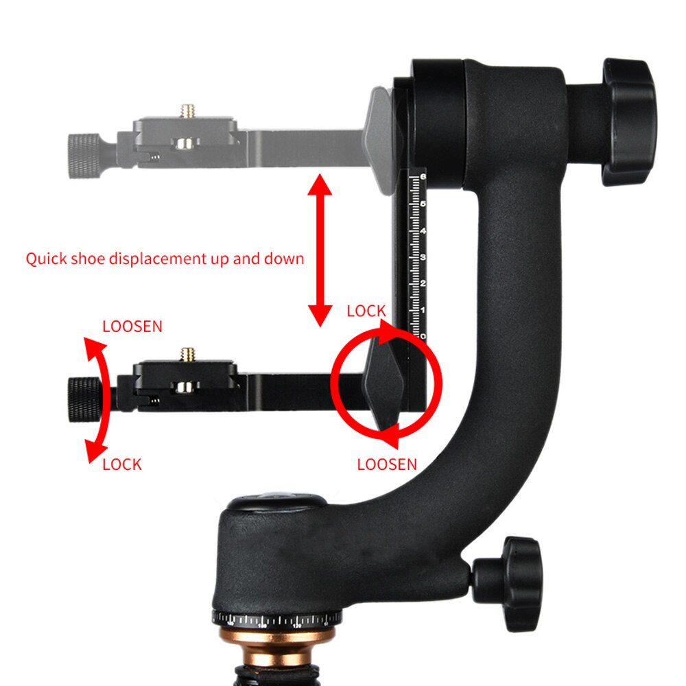 3 Tripod Nebula Capsule Gimbal Stand, 0-360 Degree Vertical