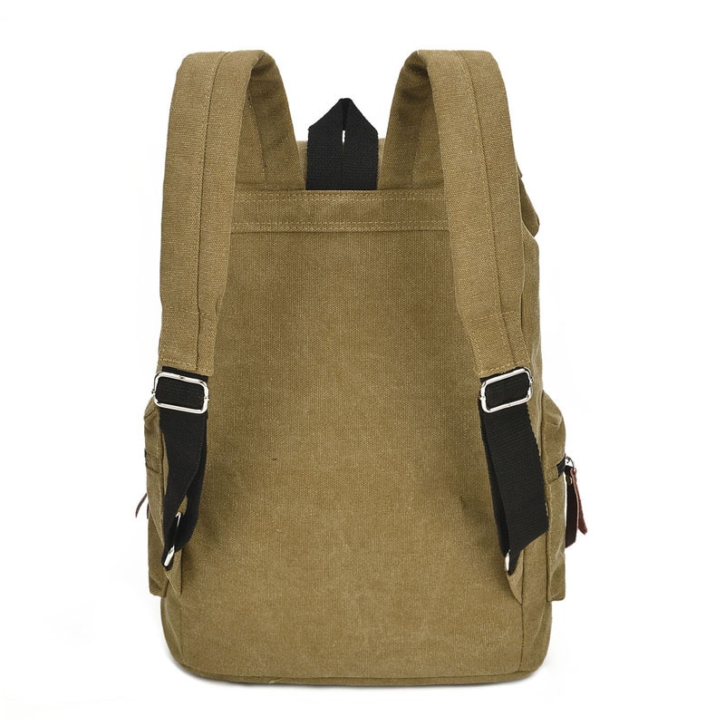 Casual Mannen Canvas Rugzak mannen Vintage Student Schooltas Grote Laptop Rugzak Canvas Trekkoord Rugzak MX16