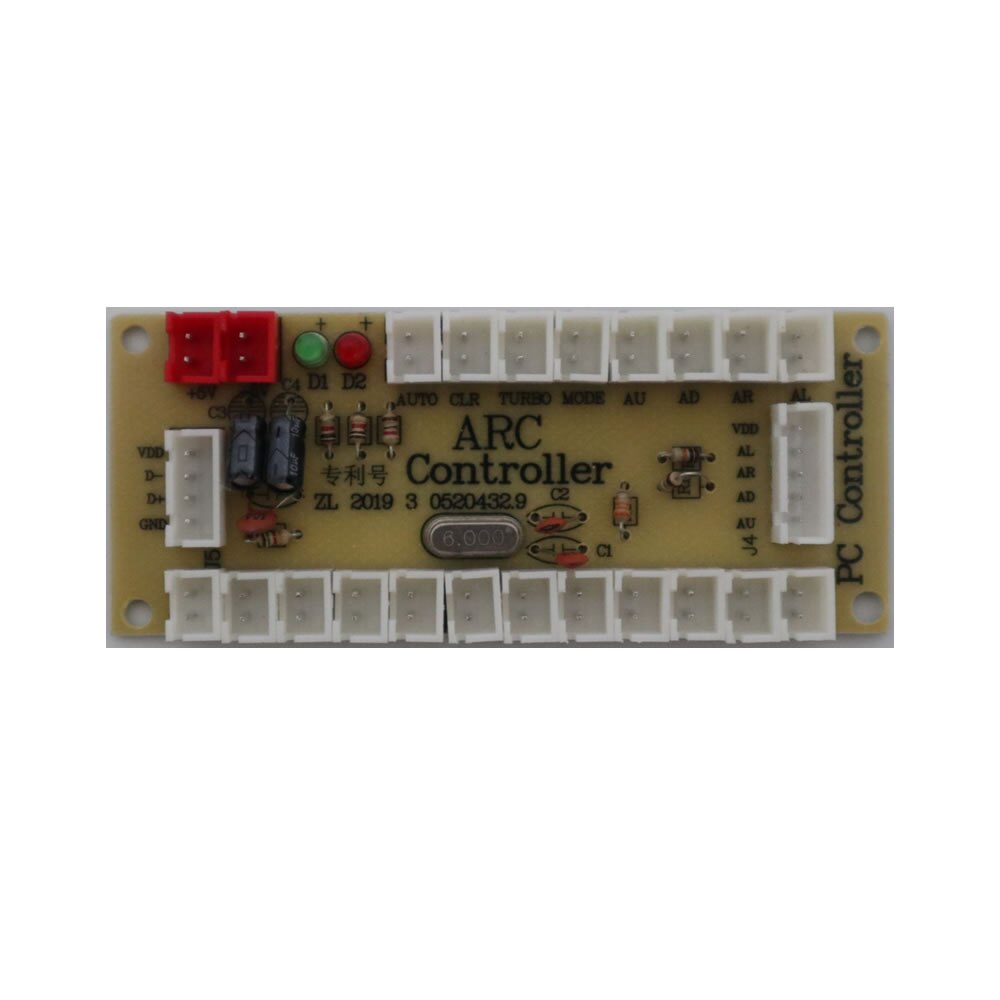 RAC-D200 DIY drążek arkadowy 2Pin 2 zestawy graczy przyciski kable enkodera USB
