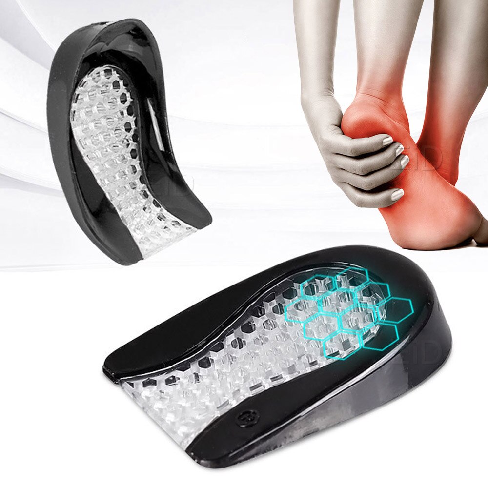 Silicone Gel Heel Protector Honeycomb Protective Sleeve Heel Pads for Relief Plantar Fasciitis Heel Pain Reduce Pressure on Heel