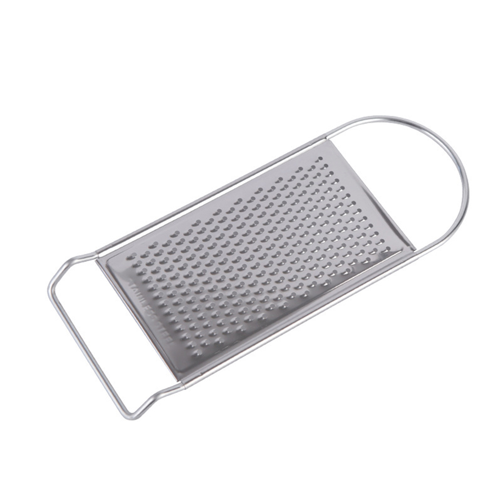 Rvs Geen Skid Bodem Platte Rasp Handheld Knoflook Rasp Keuken Gadget voor Gember Zachte Handvat Keuken Gereedschap Gadgets LB: WHITE