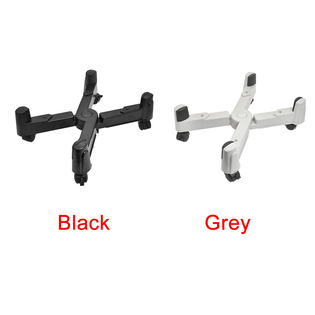 Ruedas de tamaño ajustable para accesorios de ordenador, soporte de torre de escritorio para oficina, soporte antideslizante para CPU y PC, para el hogar