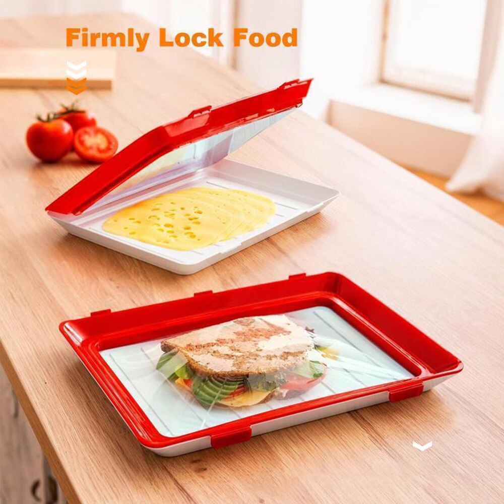 Kitchen Storage Trays Food Preservation Tray Fresh Food Serving Tray Keeping Fresh Spacer Organizer Home Decoration