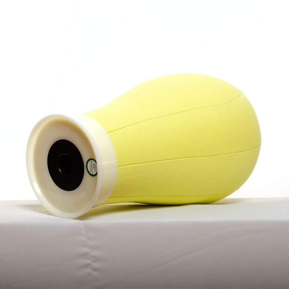 Yellow Block Canvas Manikin Head Wigs Mannequin Head Displaying Making Styling Model Manikin Head For Making Sew in wigs