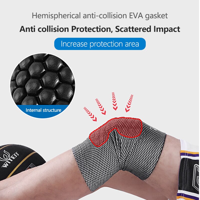 Hunajakenno urheilu törmäyksenesto koripallo polvisuojat ulkoiluun hengittävät polvisuojaleggingsit moottoripyörätarvikkeet