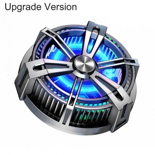 X12 Telefoon Koelventilator Quick Cooling Mute Rgb Koel Licht Magnetische Halfgeleider Veel Compatibele Game Cooler Radiator Voor Smartp: Upgrade Version
