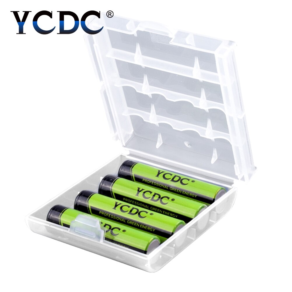 Ycdc 8 pces = aa + aaa baterias recarregáveis 1.2v ni-mh 1000mah aaa + 2000mah aa nimh bateria com células segurar caixa do caso