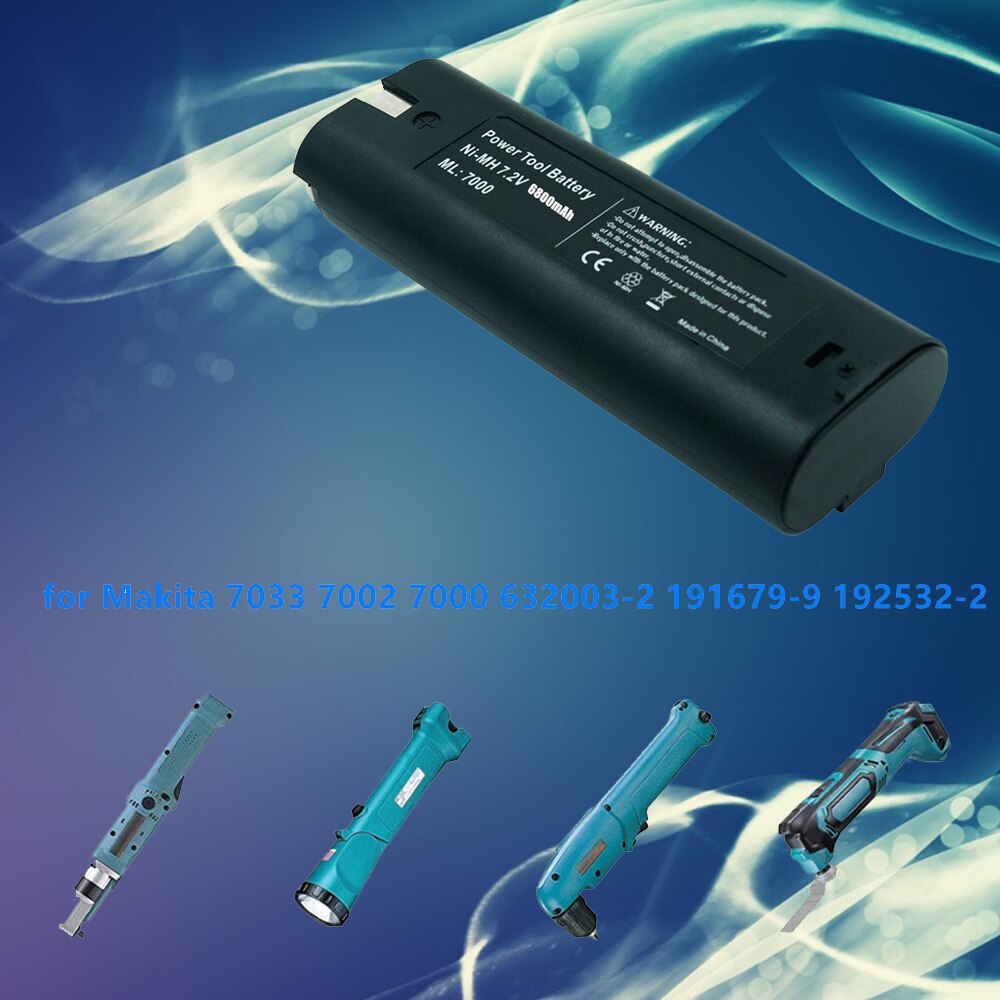 7.2V 3800mAh Powtree Power Tool Battery for MAKITA 7033 7002 7000 632003-2 191679-9 192532-2 Cordless Drill Tool Battery