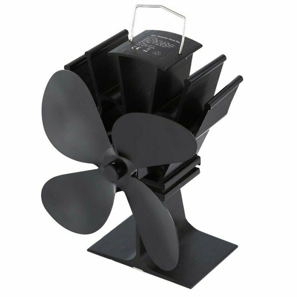 Termisk ventilator pejs ventilator 4 blade varmedrevet komfur ventilator miljøvenlig ventilator