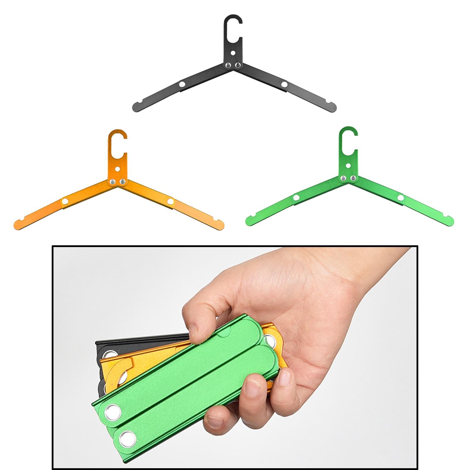 Cintre de voyage Portable en alliage d&#39;aluminium, cintre pliable pour vêtements, robuste, organisateur de garde-robe pour Camping voyage en plein air