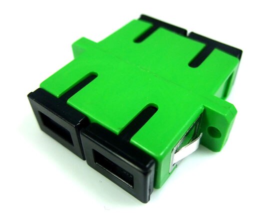Sc/apc duplex sm fiber optic connector, telecom grade adapter, coupler flange adapter