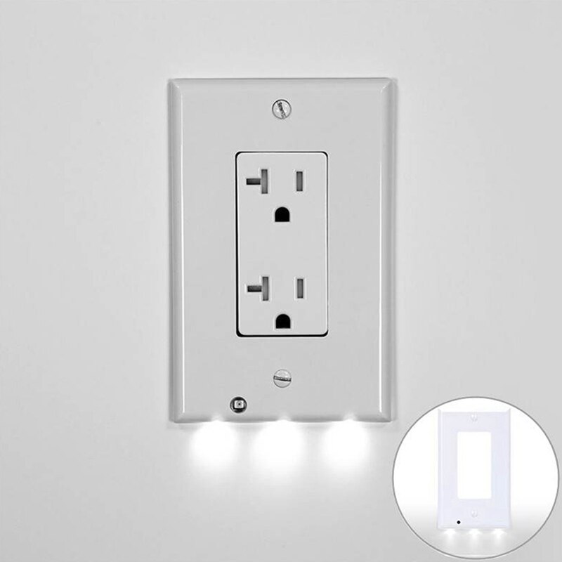 Socket Switch With Night Light-1W Two-hole Socket Wall Socket Power Socket Multi-function Socket