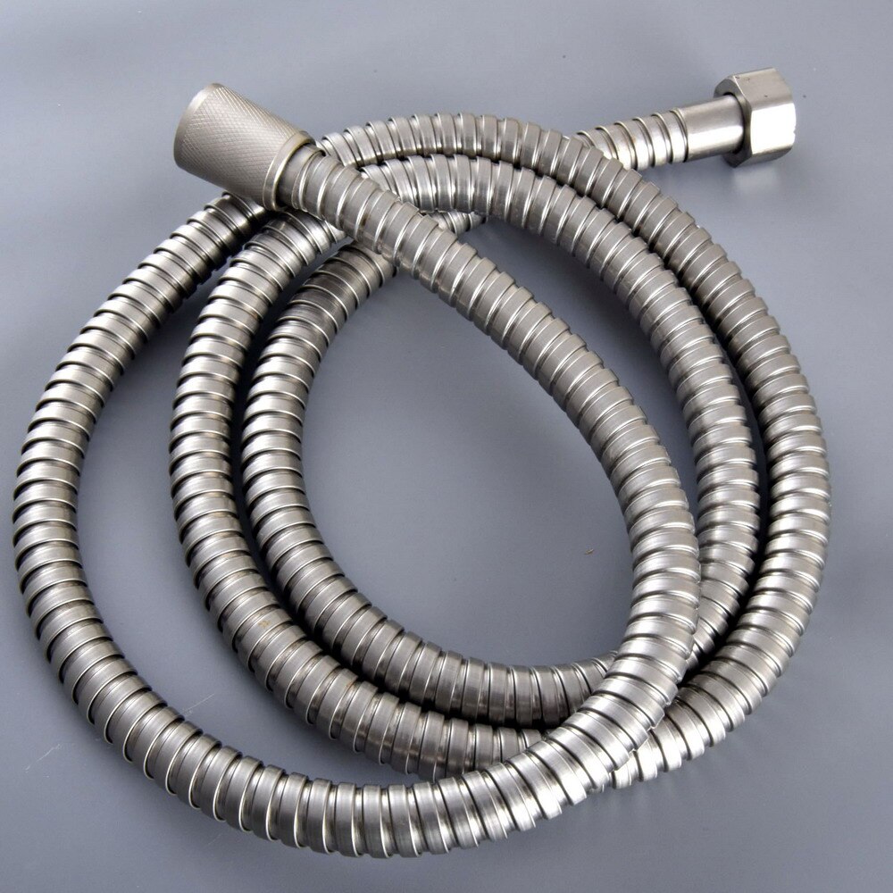 Brushed Nickel Shower Hose 1.5m Flexible Plumbing Hose Bathroom Shower Hose Water Plumbing Nhh135
