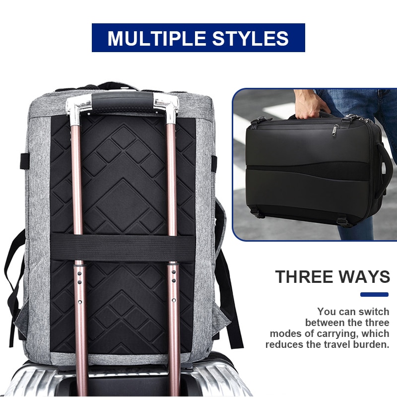 Mochila De Negocios Laptop hombre 17 Notebook hombres mochila antirrobo masculino paquete trasero cargador USB negro bolsa de viaje al aire libre mochilas escolares