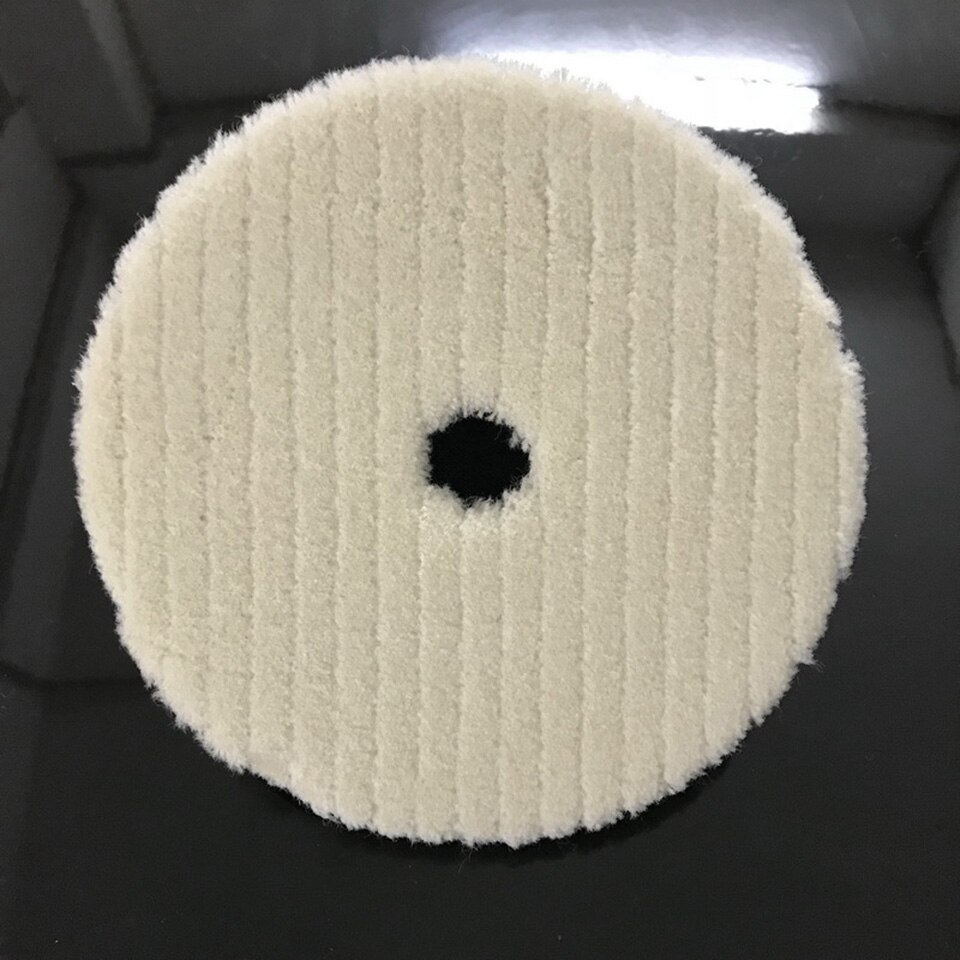 7 Inches Wool Polishing Pads Heavy Cutting Stripe Wool Buffing Pad Wool Polishing Pad For Car Care MY-8