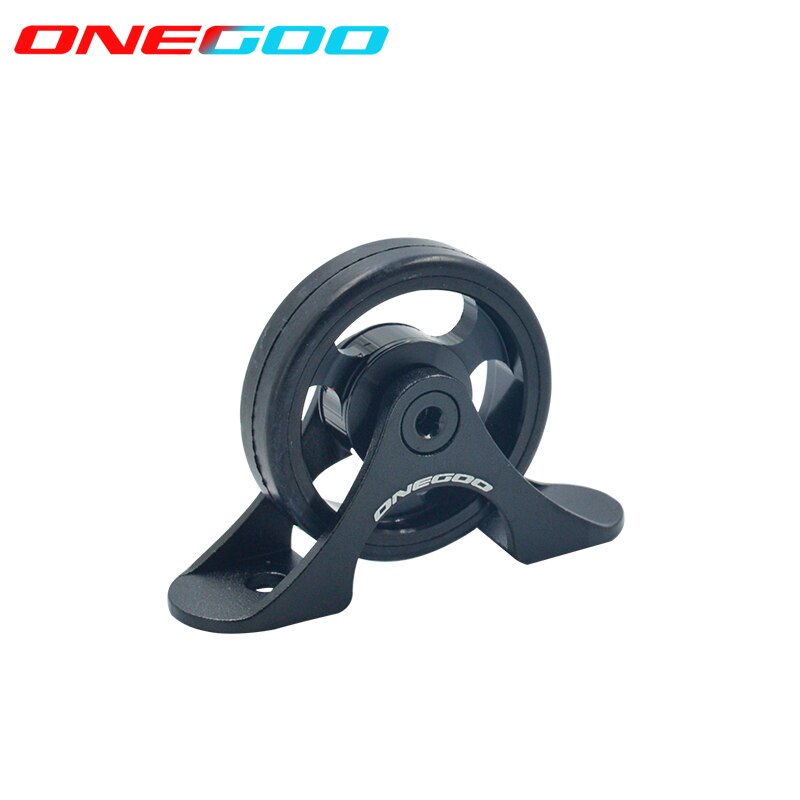 ONEGOO łatwe koło robić Brompton wioślarz składany przesuwne błotnik koła lekkie ze stopu aluminium jednokołowy podwójne koło zestaw 4 kolor: pojedynczy czarny
