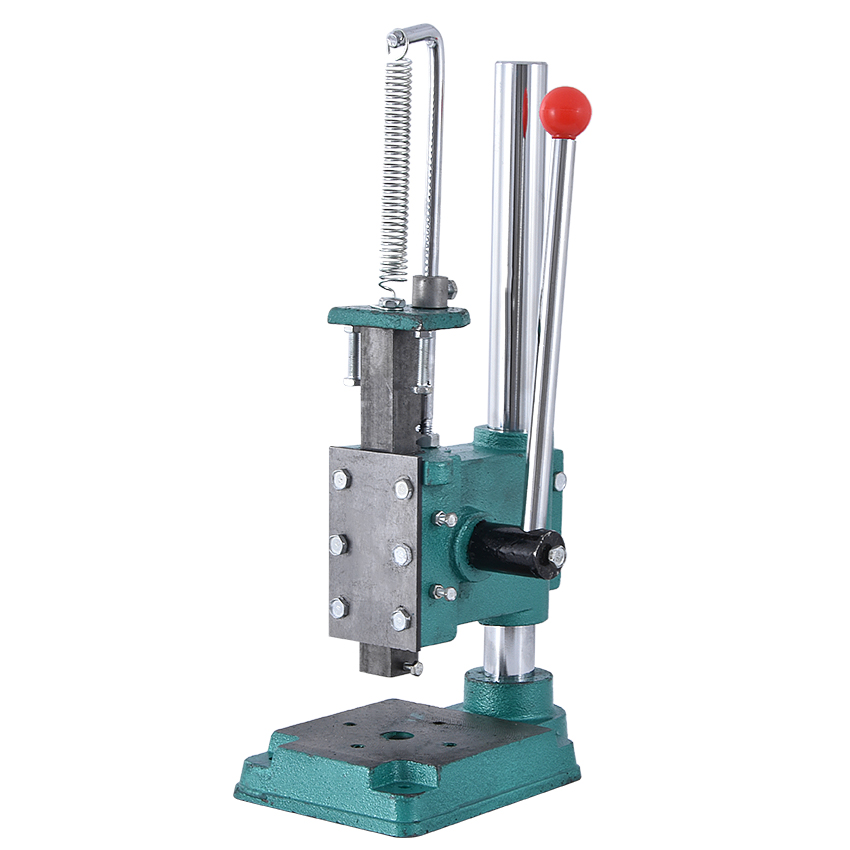 JM-32 Small Manual Punching Press Desktop Hand Punching Machine Height Adjustable Hand Press Square-head/Round-head