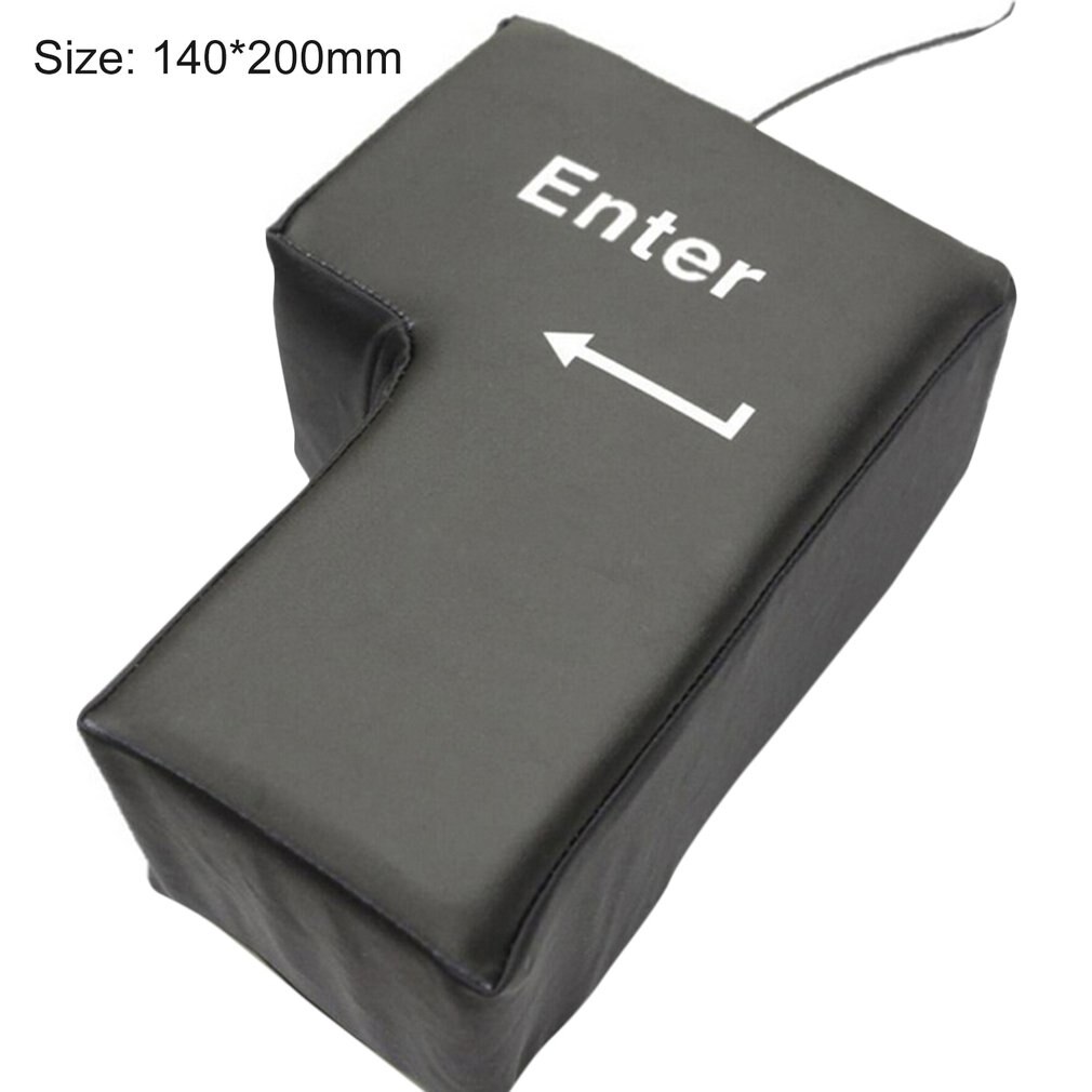 Supersized USB Enter-toets Kussen Desktop Dutje Kussen Stress Relief Tool voor Home Office Computer Laptop Spons Pad Novelty