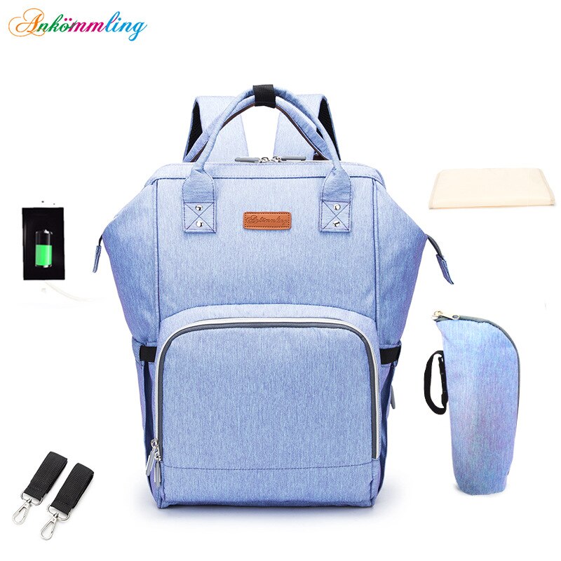 Luiertas Ankommling Wanneer Europa En Amerika Stijl Schouder Mother 'S Bag Verbeterde Multi-Functionele Mama Bag: Maca Purple