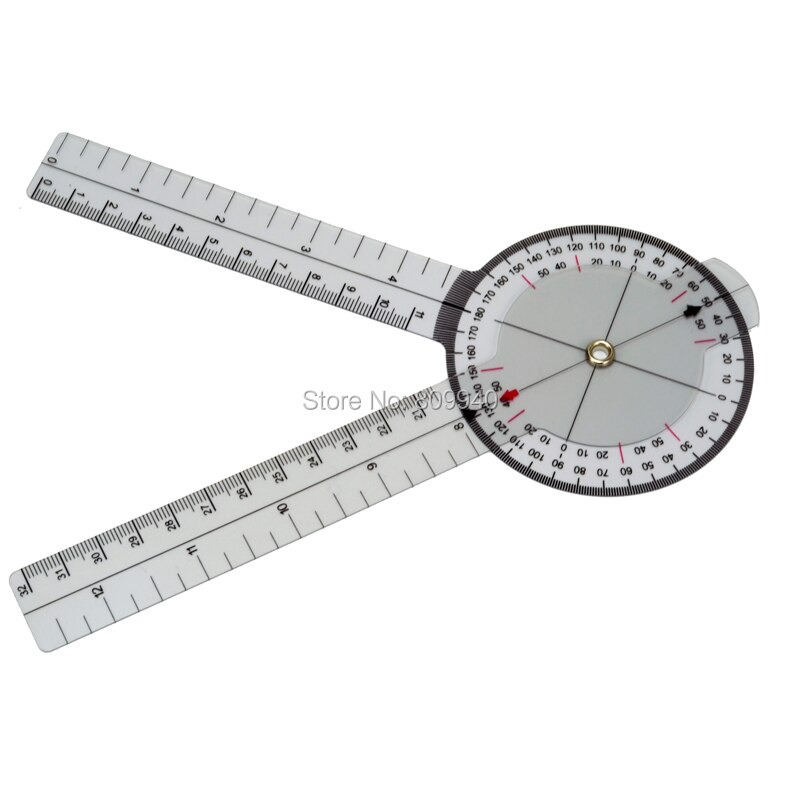 Plastic Ruler Goniometer Angle ruler PVC Ruler 5Pcs/Lot Measurement Tool