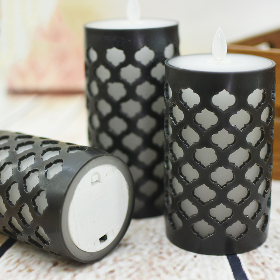 Dancing Flame Pillar Led Wax Candle With RGB Remote,Electronic Candle Night light for kids living room,Christmas light for Home