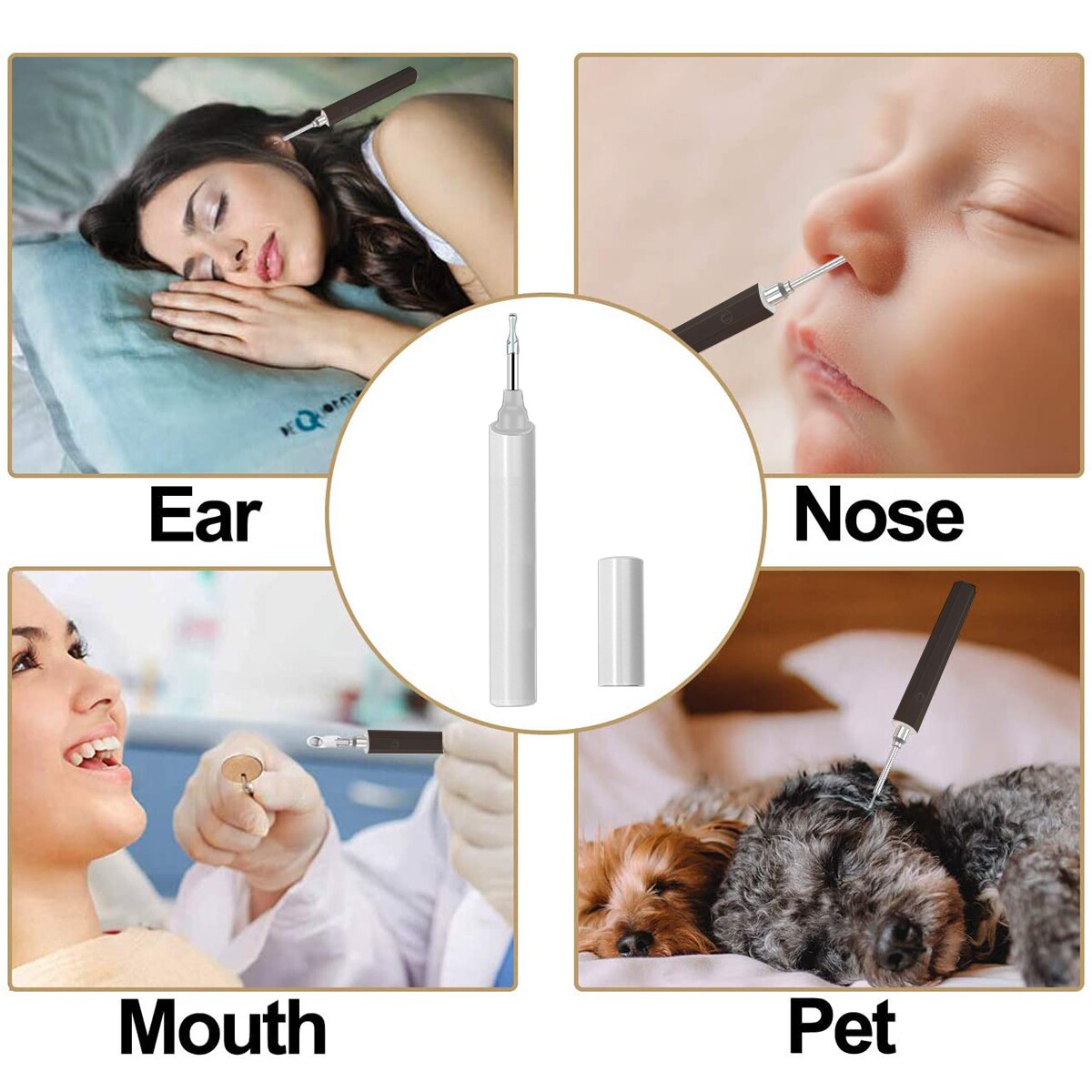 3.5mm Smart Wireless WIFI Visual Ear Pick HD Endoscope Artifact Visual Otoscope Ear Wax Removal Tool Ultra-Thin