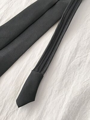 Dame slips retro solid silkeaktig smal hals slips slim glatt dame slips koreansk stil enkel matchende trendy unisex