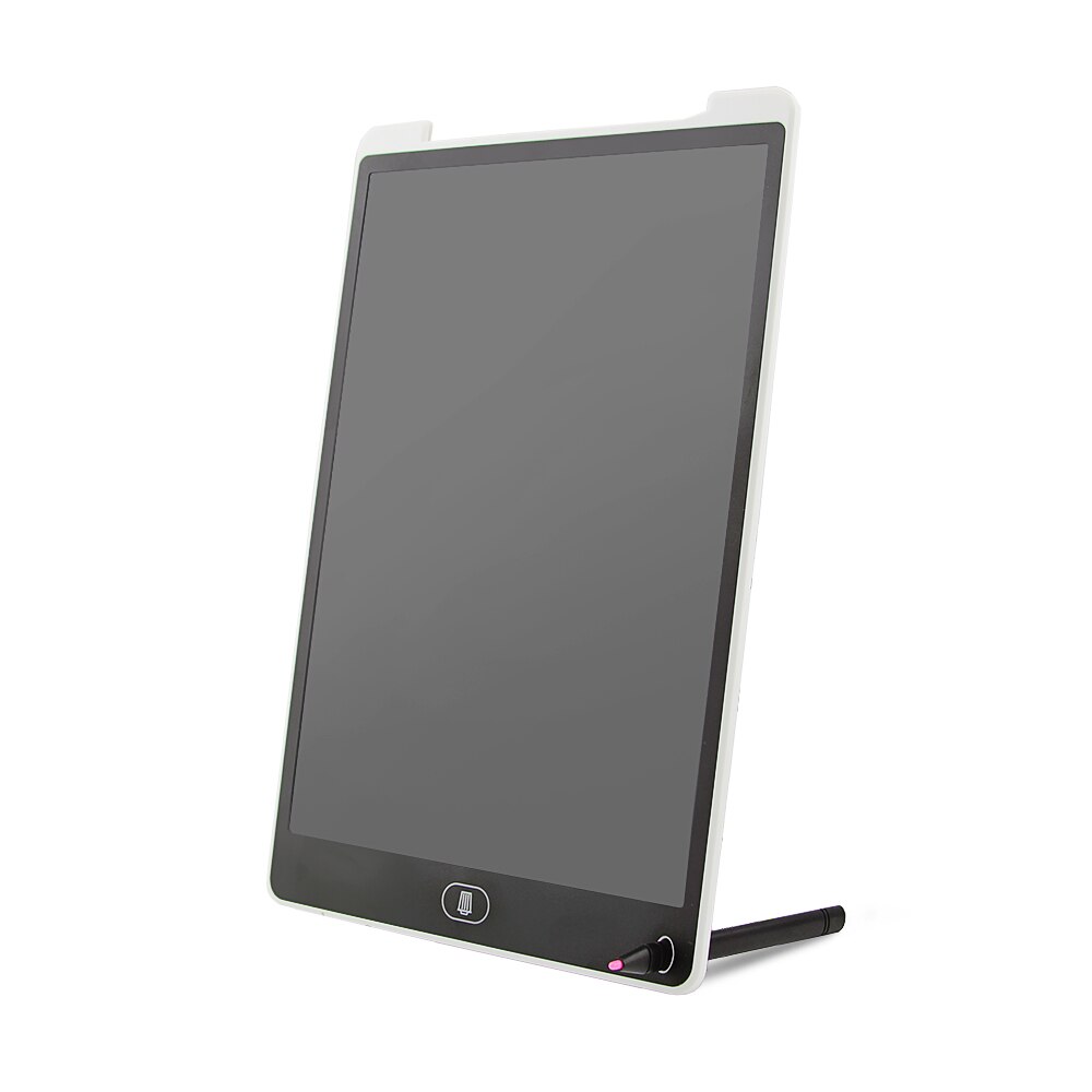 Digital 12'' LCD Writing Tablet eWriter Partially Erasing Drawing Board Electronic Painting Tablets Pad with Pen Battery For Kid: 12 inch White